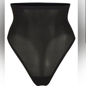 SKIMS Sheer high waisted thong in onyx